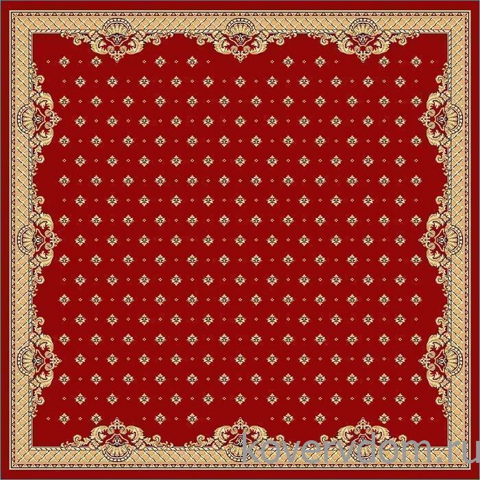 Ковер 41812-04 КВАДРАТ большого размера в актовый и бильярдный зал или кабинет руководителя